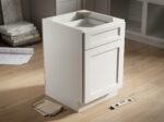 Shaker 36 Inch Diagonal Sink Base Cabinet in classic Shaker style