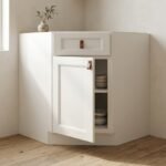 Shaker 36 Inch Diagonal Sink Base Cabinet for modern kitchen layouts
