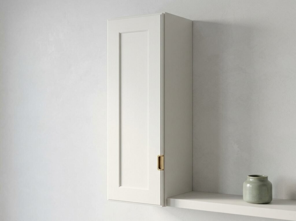 Shaker 18 Inch Wall Cabinet with finished cabinet sides