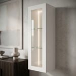 Shaker 15 Inch Glass Door Wall Cabinet featuring soft-close hinges