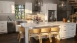 Shaker Lazy Susan Base Cabinet with finished cabinet sides