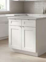 Shaker Vanity Sink Base Cabinet with soft-close hinges