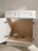 Shaker Vanity Sink Base Cabinet with finished cabinet sides