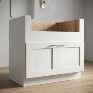 Shaker 36 Inch Farm Sink Base Cabinet with A-grade plywood construction