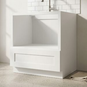 Shaker Microwave Base Cabinet with Drawer featuring dovetail construction