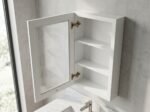 Shaker 18 Inch Glass Door Wall Cabinet for kitchen storage