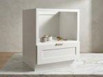 Shaker Microwave Base Cabinet with Drawer and soft-close glides