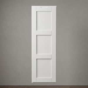 Shaker 18 Inch Glass Door Wall Cabinet featuring soft-close hinges