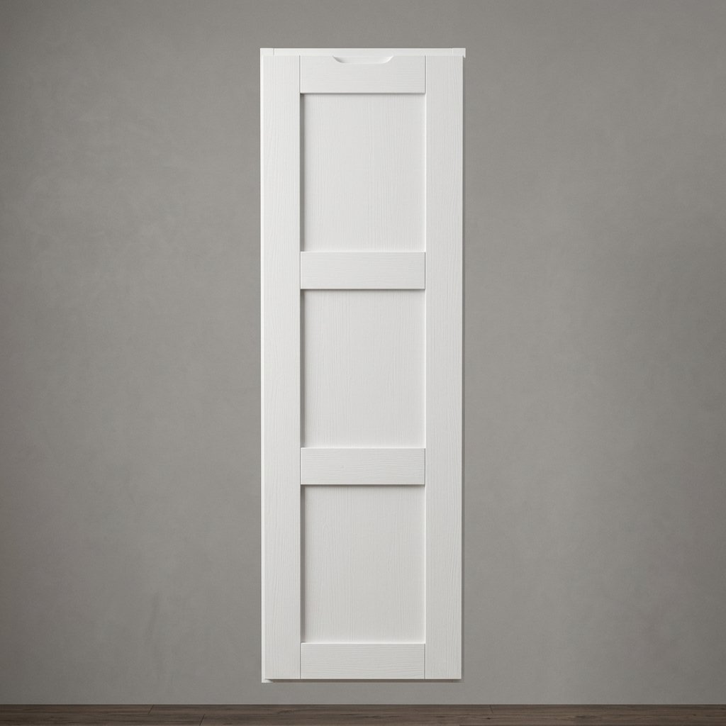 Shaker 18 Inch Glass Door Wall Cabinet featuring soft-close hinges