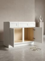 Shaker 48 Inch Vanity Cabinet with Drawers and dovetail drawer boxes