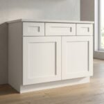 Shaker 42 Inch Vanity Cabinet with Drawers for bathroom storage