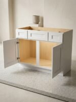 Shaker 42 Inch Vanity Cabinet with Drawers in classic Shaker style